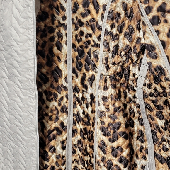 laundry by shelli segal Light Gray Puffer Coat Size XL - Picture 3 of 13